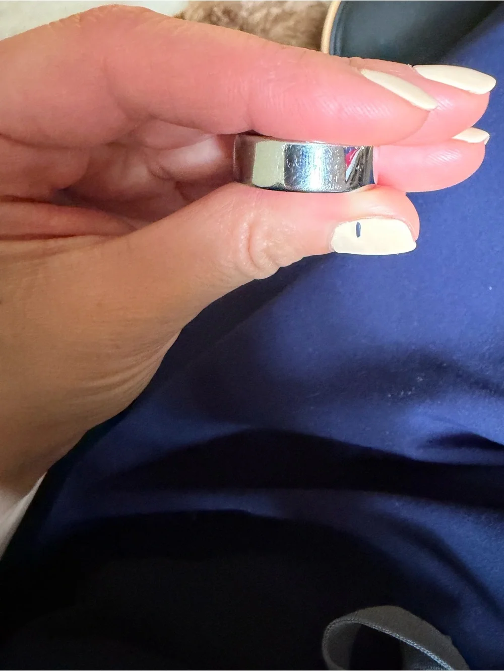 Oura Ring Set in Silver size 8